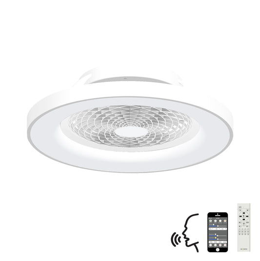 Tibet 70W LED Dimmable Ceiling Light With 35W DC Reversible Fan,Remote, APP & Alexa/Google Voice, 3900lm, White, 5yrs Warranty by Mantra