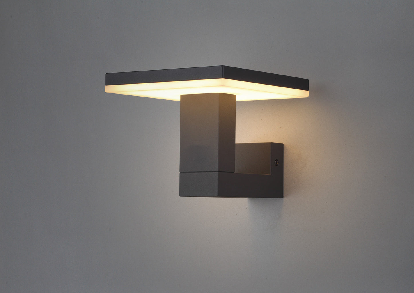 Tignes Wall Lamp, 10W LED, 3000K, 700lm, IP54, Anthracite, 3yrs Warranty by Mantra