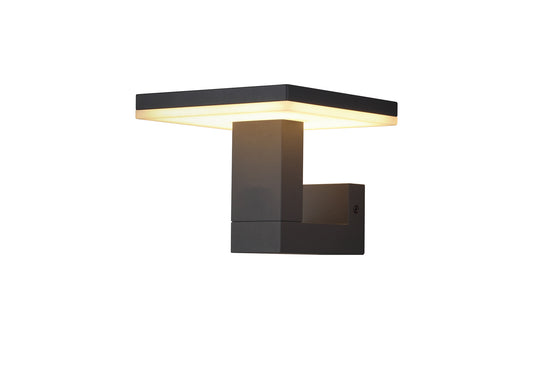 Tignes Wall Lamp, 10W LED, 3000K, 700lm, IP54, Anthracite, 3yrs Warranty by Mantra