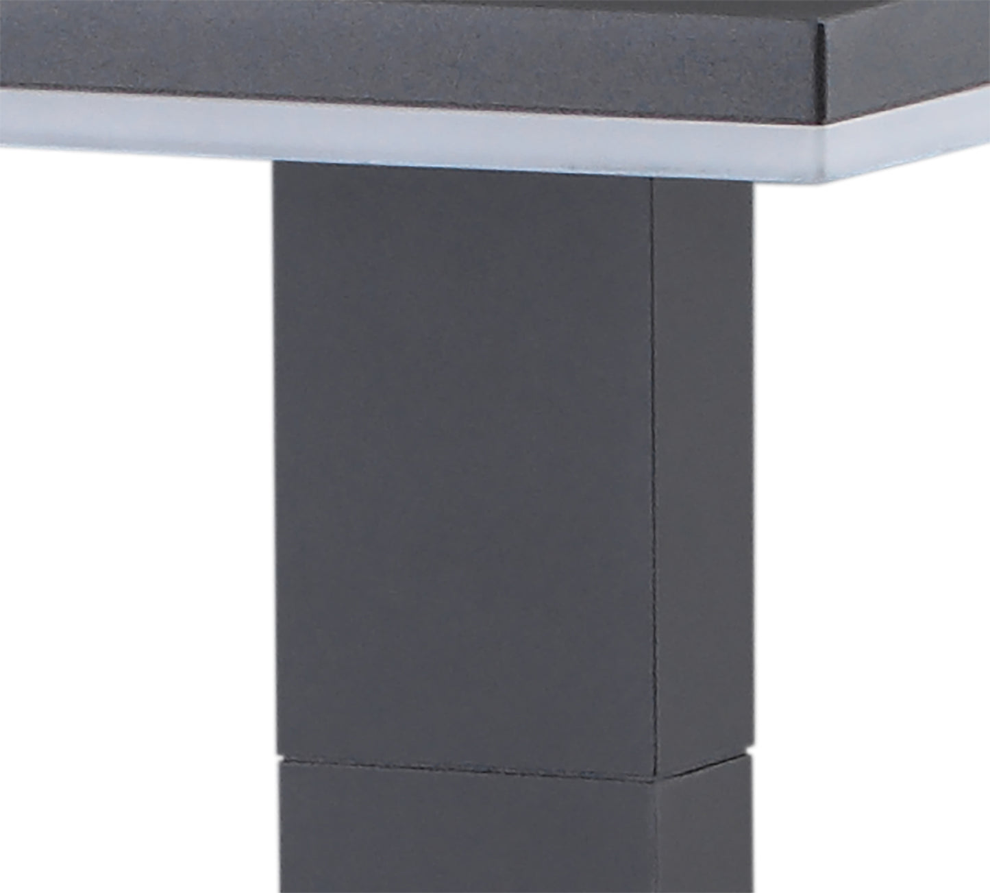 Tignes Pillar Lamp, 10W LED, 3000K, 700lm, IP54, Anthracite, 3 Years Warranty by Mantra