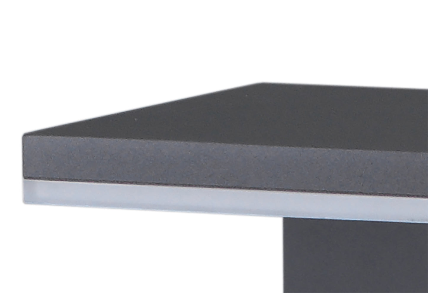 Tignes Pillar Lamp, 10W LED, 3000K, 700lm, IP54, Anthracite, 3 Years Warranty by Mantra