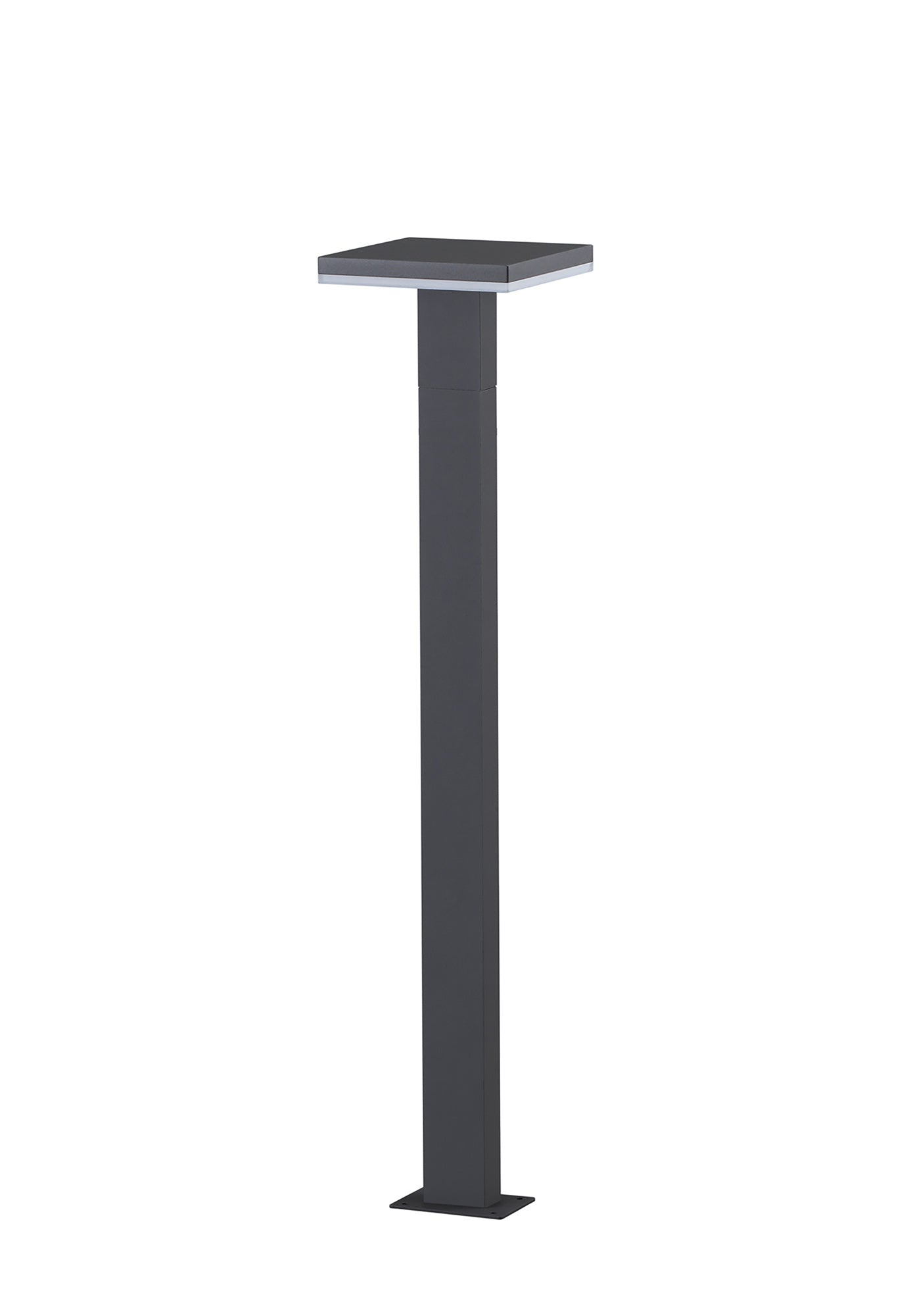 Tignes Pillar Lamp, 10W LED, 3000K, 700lm, IP54, Anthracite, 3yrs Warranty by Mantra