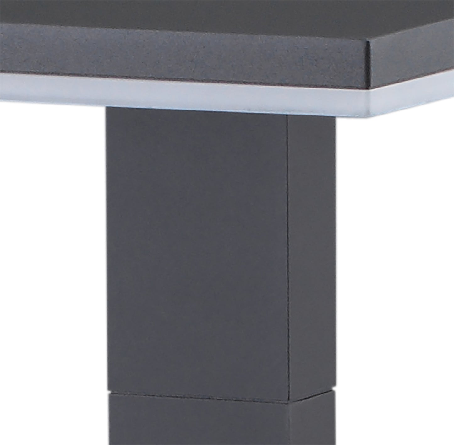 Tignes Pillar Lamp, 10W LED, 3000K, 700lm, IP54, Anthracite, 3yrs Warranty by Mantra