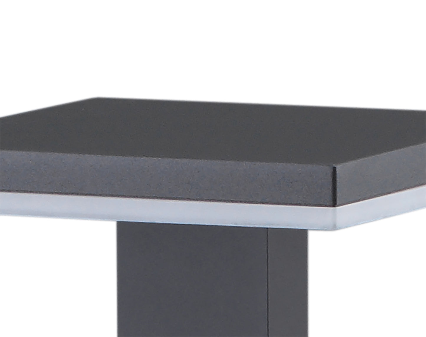 Tignes Pillar Lamp, 10W LED, 3000K, 700lm, IP54, Anthracite, 3yrs Warranty by Mantra