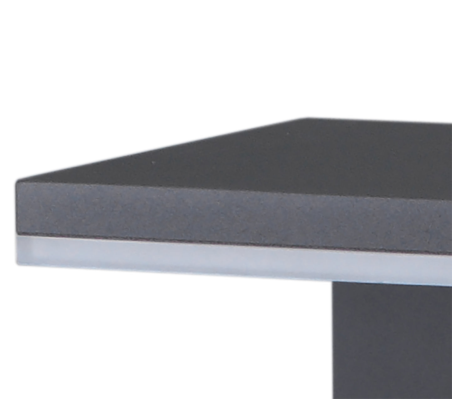 Tignes Pillar Lamp, 10W LED, 3000K, 700lm, IP54, Anthracite, 3yrs Warranty by Mantra