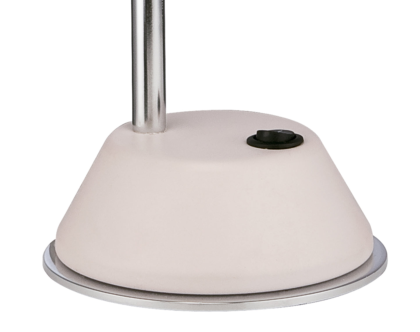 Tobias Table Lamp 1 Light 3W LED 3000K, 300lm, Matt White/Frosted Acrylic/Polished Chrome, 3yrs Warranty by Mantra