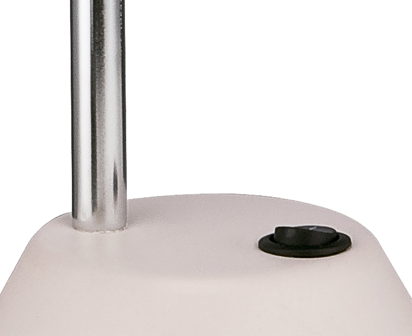 Tobias Table Lamp 1 Light 3W LED 3000K, 300lm, Matt White/Frosted Acrylic/Polished Chrome, 3yrs Warranty by Mantra