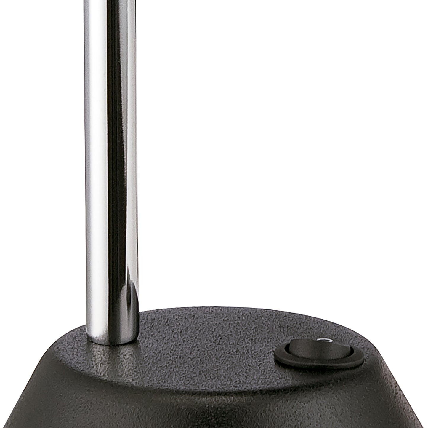 Tobias Table Lamp 1 Light 3W LED 3000K, 300lm, Matt Black/Frosted Acrylic/Polished Chrome, 3yrs Warranty by Mantra