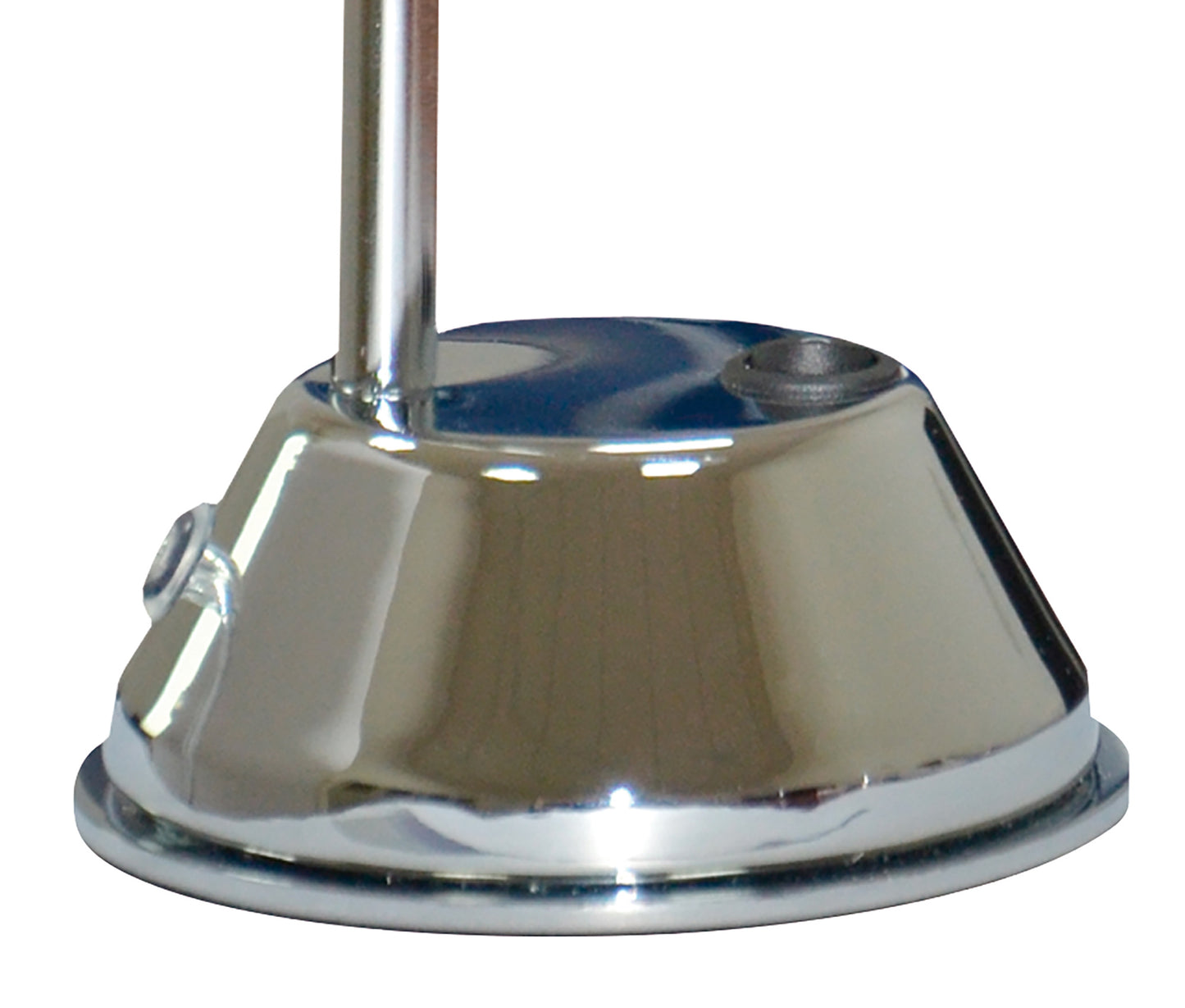 Tobias Table Lamp 1 Light 3W LED 3000K, 300lm, Polished Chrome/Frosted Acrylic, 3yrs Warranty by Mantra