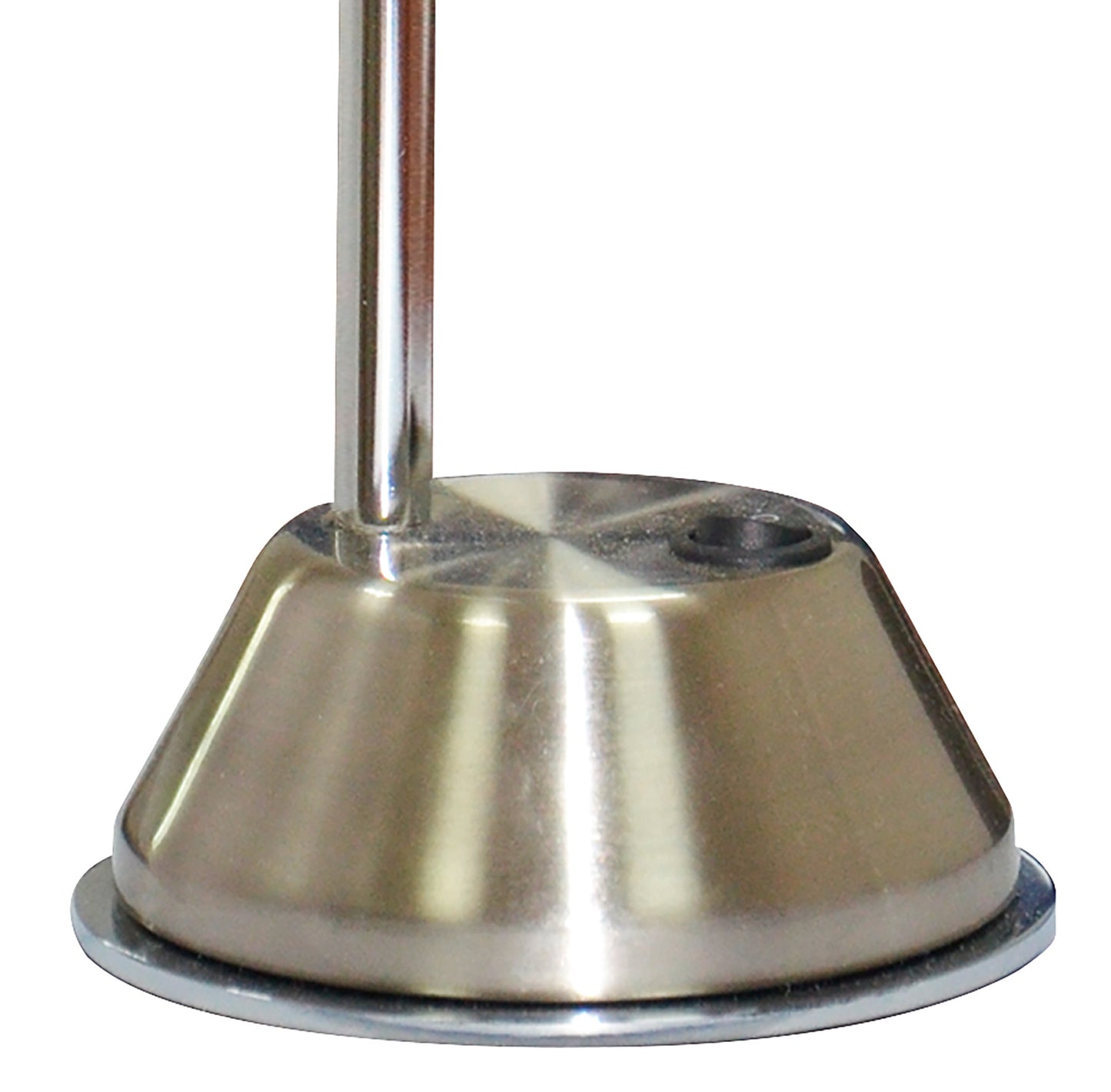 Tobias Table Lamp 1 Light 3W LED 3000K, 300lm, Satin Nickel/Frosted Acrylic/Polished Chrome, 3yrs Warranty by Mantra
