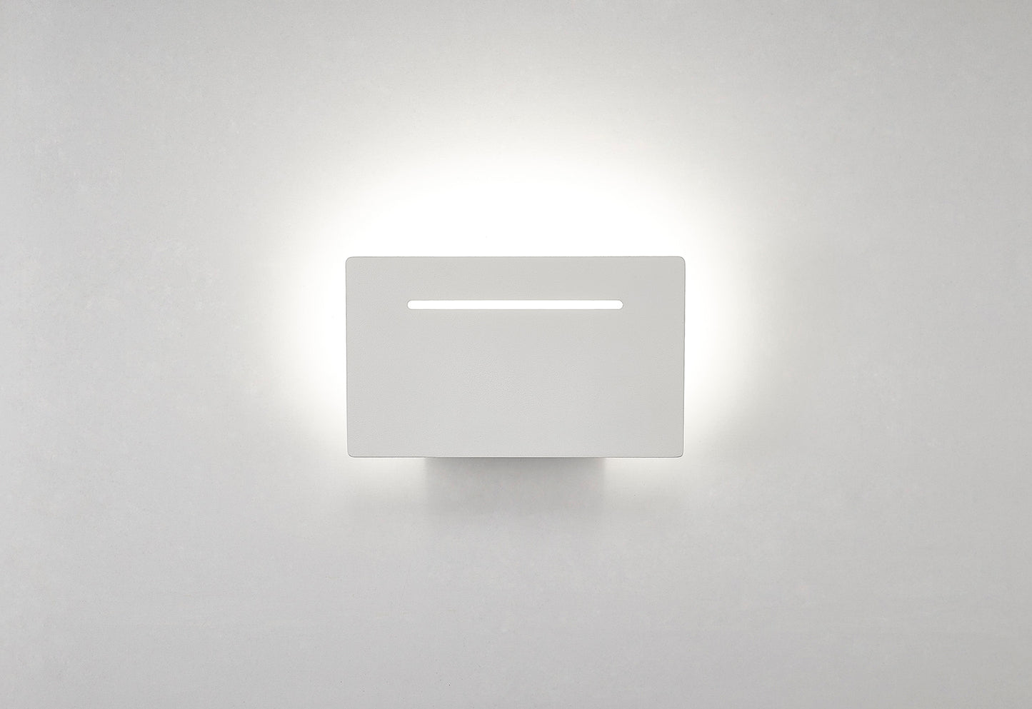 Toja Wall Lamp Rectangular, 8W LED, 3000K, 720lm, White, 3yrs Warranty by Mantra