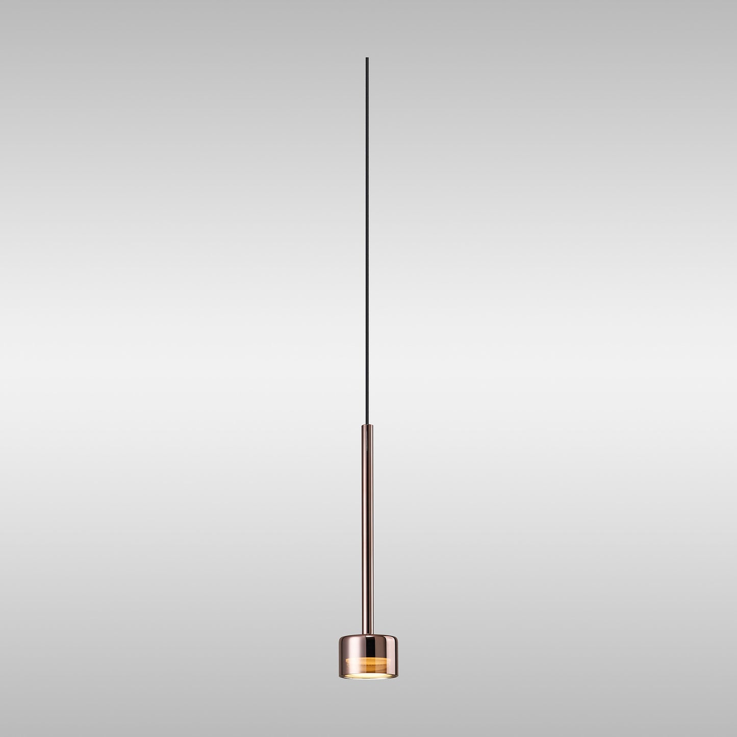 Tonic Assembly Pendant (WITHOUT PLATE), 1 Light, With Replaceable 12W LEDs, 3000K, Copper/Copper Glass by Mantra