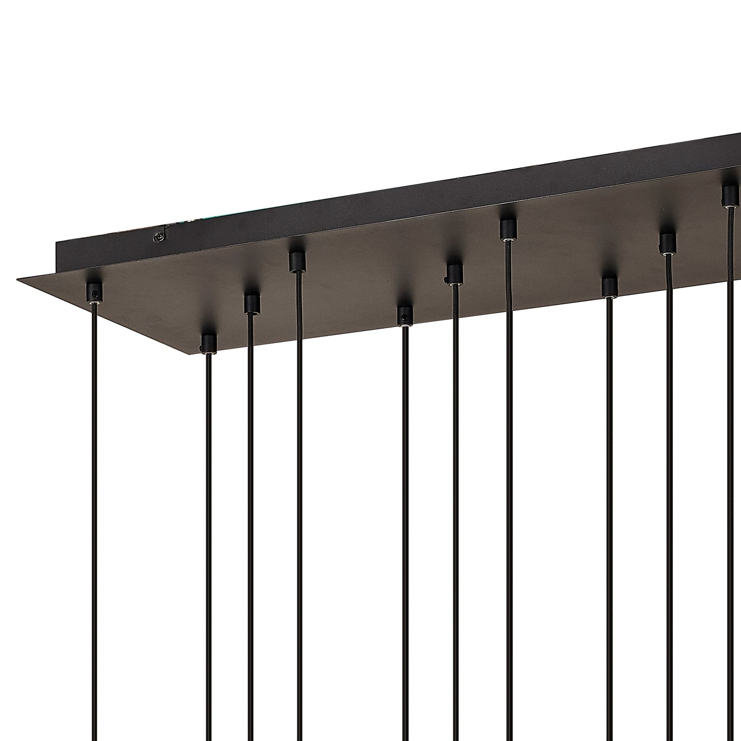 Tonic Rectangular Pendant, 14 Light, With Replaceable 12W LEDs, 3000K, Black/Chrome/Bronze/Copper by Mantra