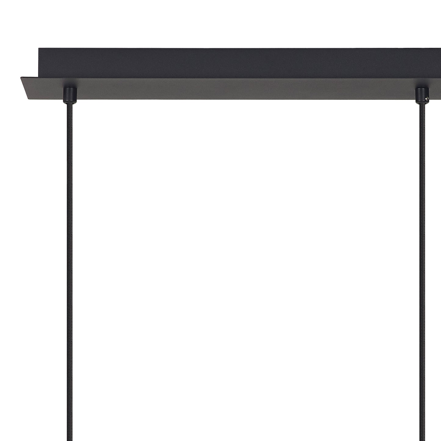 Tonic Linear Pendant, 3 Light, With Replaceable 12W LEDs, 3000K, Chrome/Black/Clear Glass by Mantra