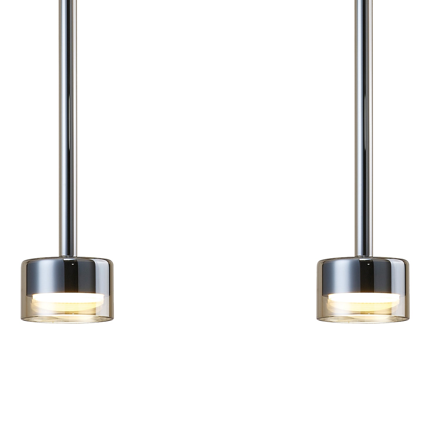 Tonic Linear Pendant, 3 Light, With Replaceable 12W LEDs, 3000K, Bronze/Black/Bronze Glass by Mantra