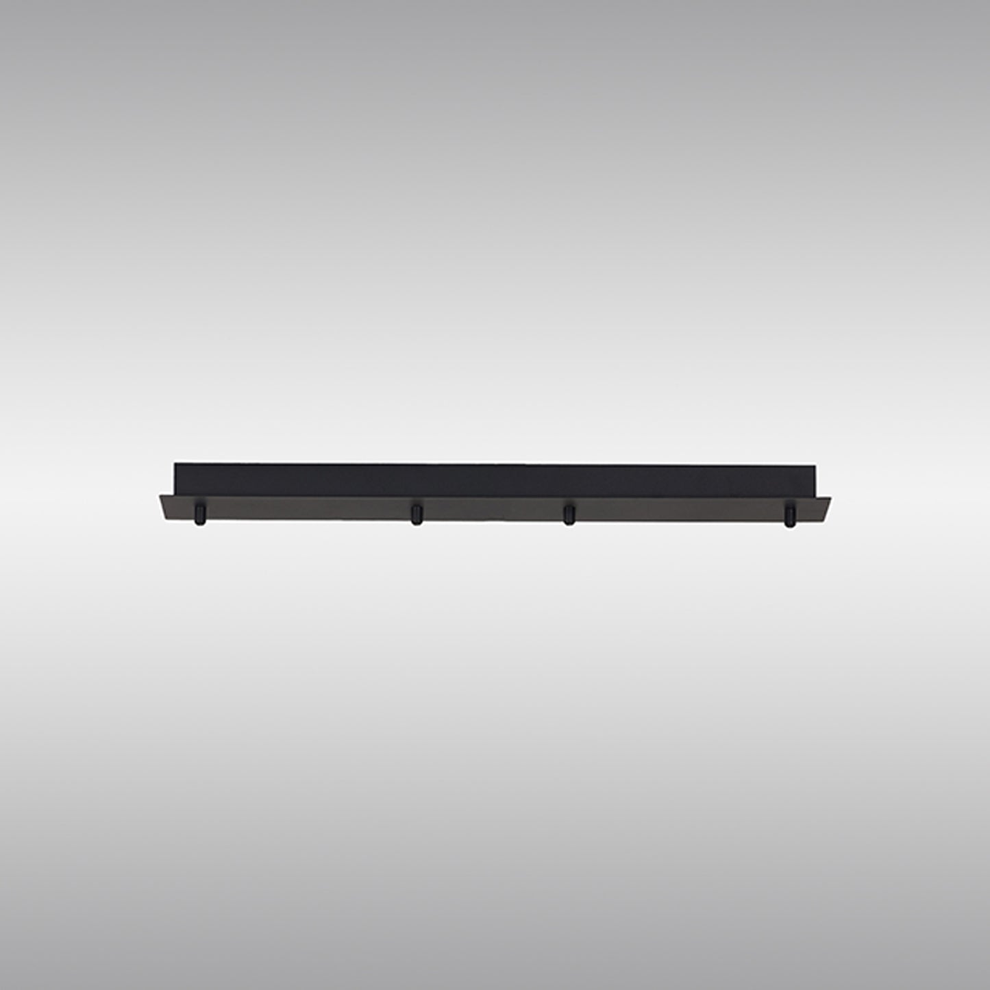 Tonic 4 Hole 850 x 80mm Rectangular Canopy Kit, Black by Mantra