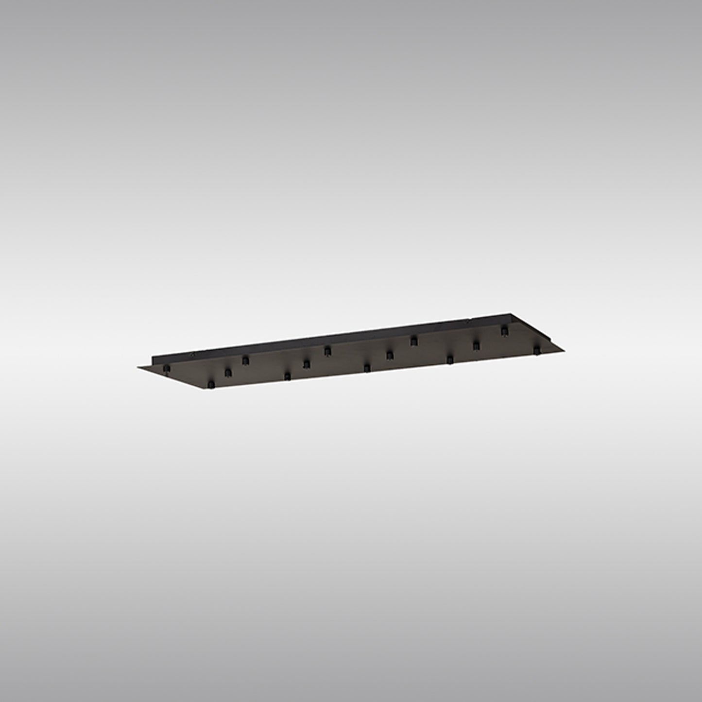 Tonic 14 Hole 900 x 300mm Rectangular Canopy Kit, Black by Mantra
