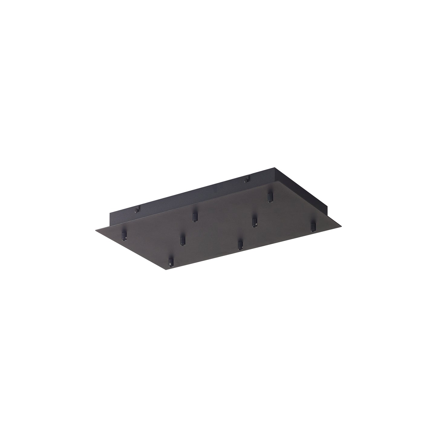 Tonic 8 Hole 500 x 300mm Rectangular Canopy Kit, Black by Mantra