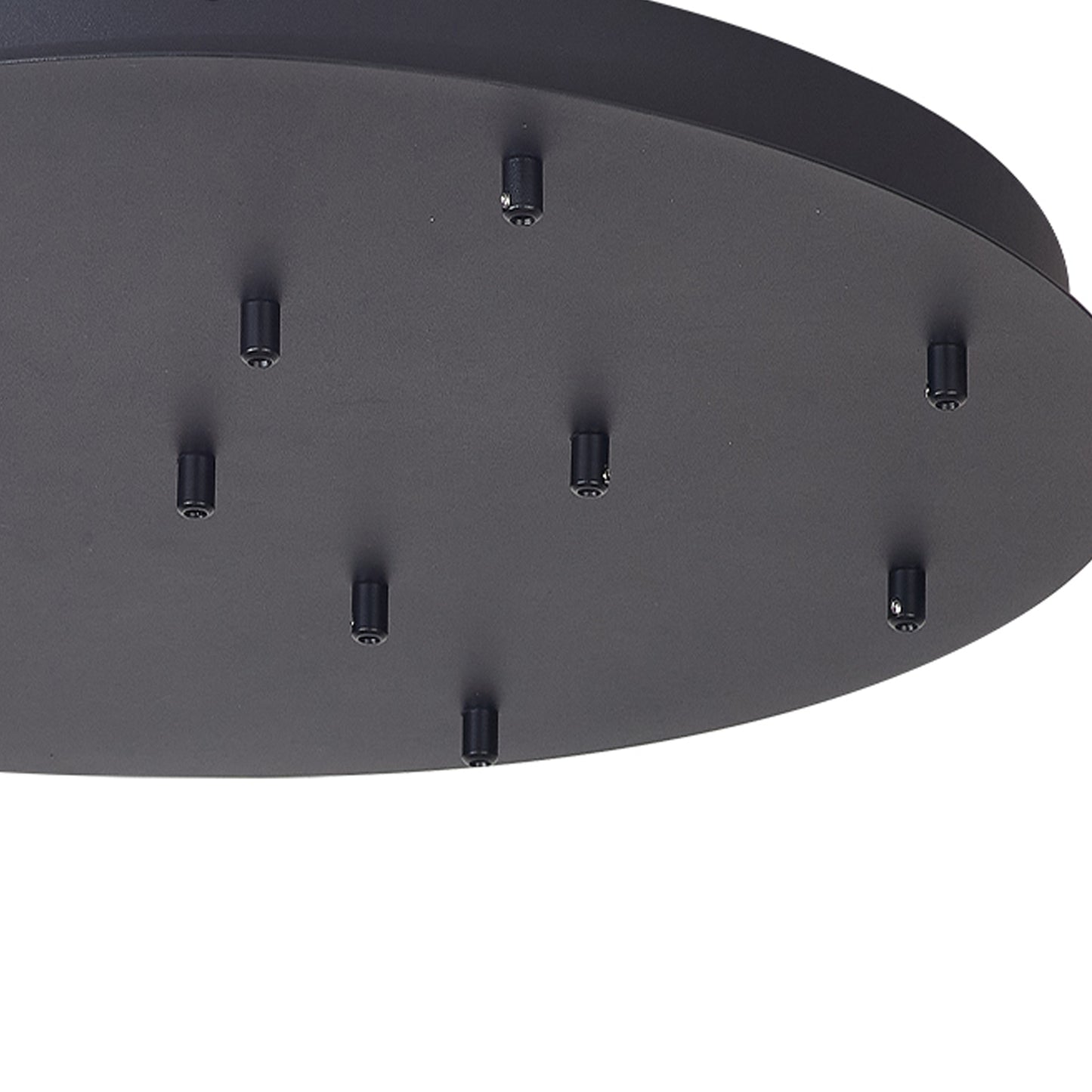 Tonic 14 Hole 600mm Round Canopy Kit, Black by Mantra