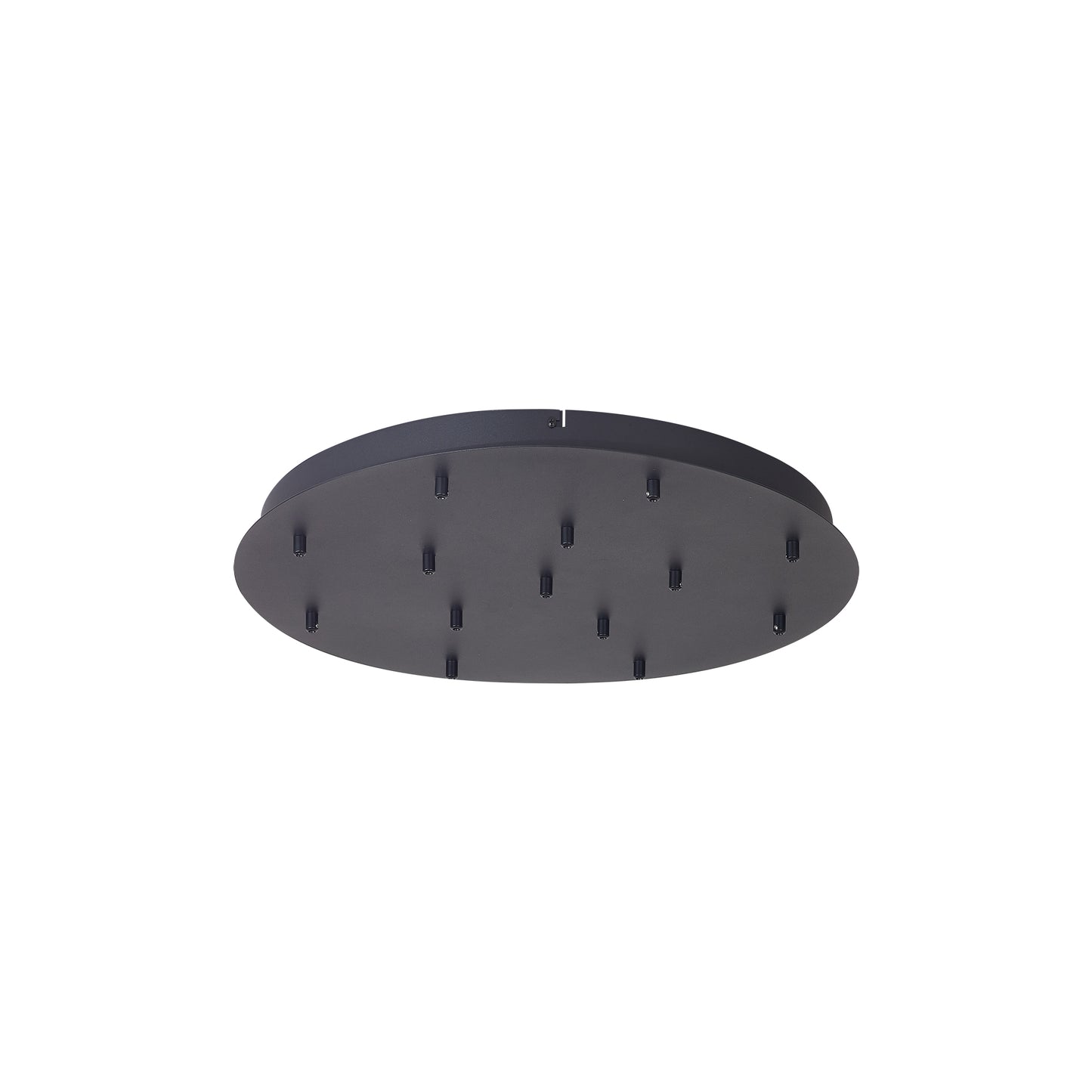 Tonic 14 Hole 600mm Round Canopy Kit, Black by Mantra
