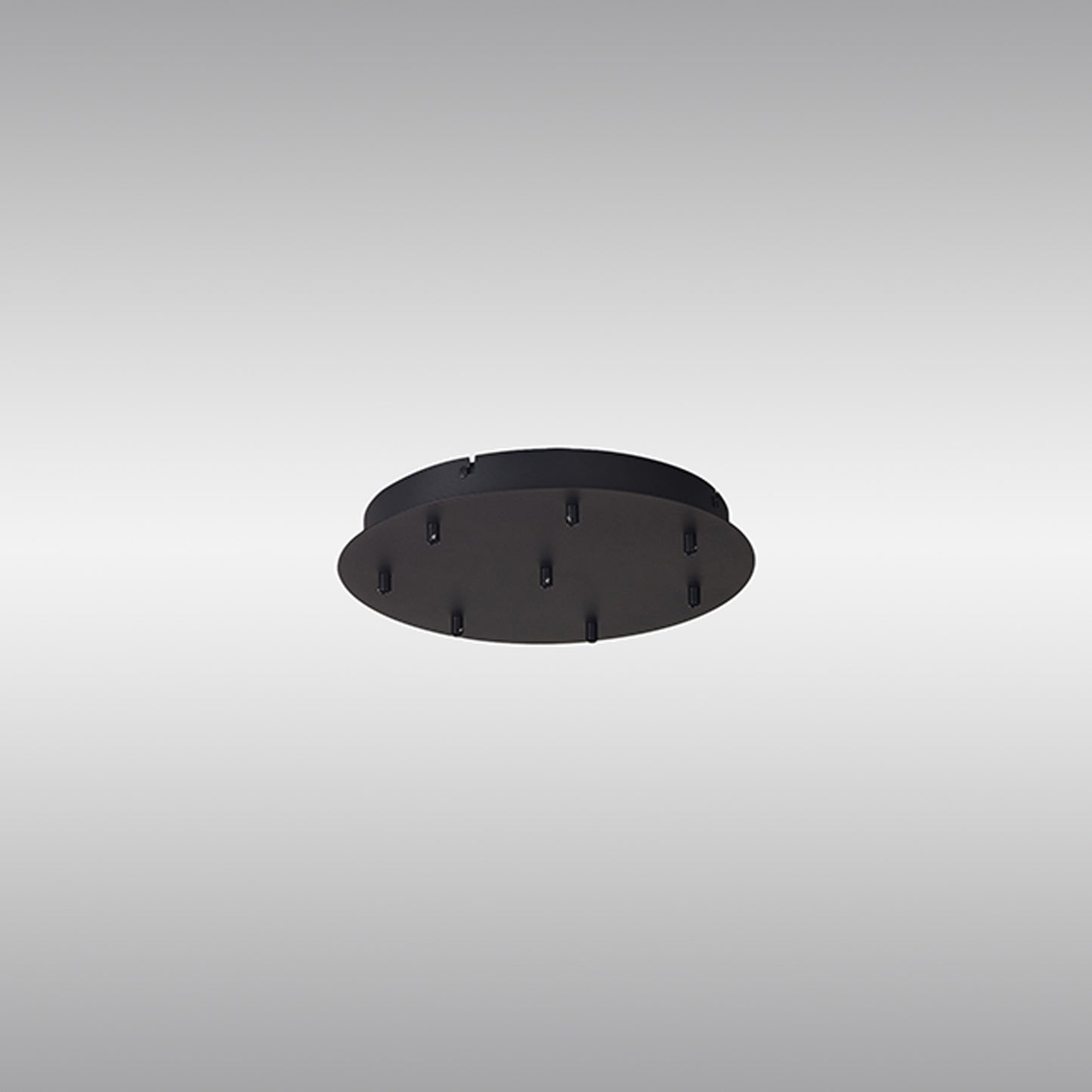 Tonic 8 Hole 400mm Round Canopy Kit, Black by Mantra