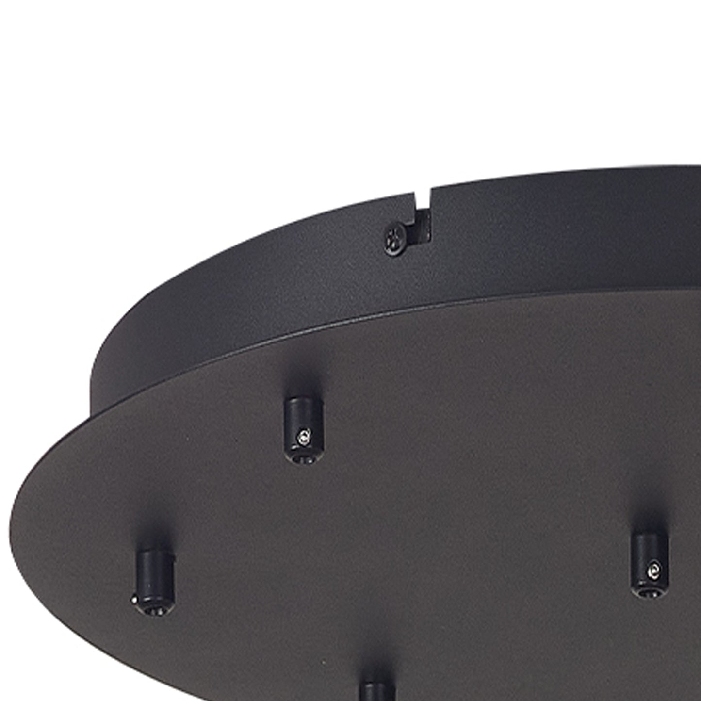 Tonic 8 Hole 400mm Round Canopy Kit, Black by Mantra