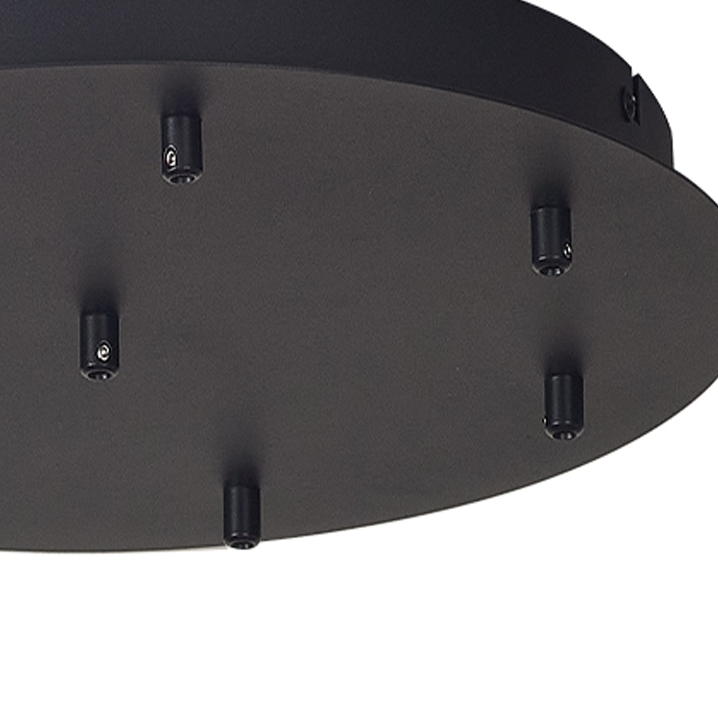 Tonic 8 Hole 400mm Round Canopy Kit, Black by Mantra