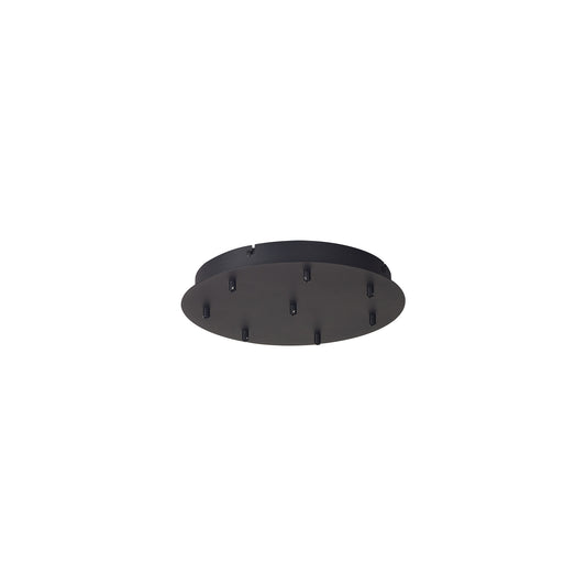 Tonic 8 Hole 400mm Round Canopy Kit, Black by Mantra