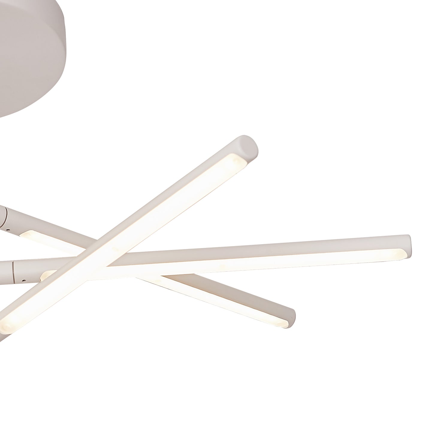 Torch Semi Flush, 36W LED, 3000K, 2850lm, Sand White, 3yrs Warranty by Mantra