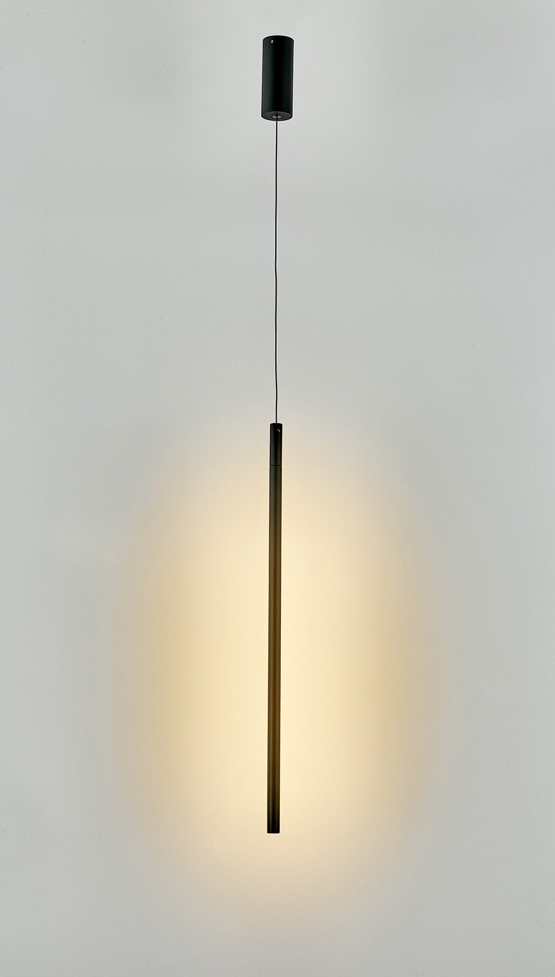 Torch Vertical Pendant, 11W LED, 3000K, 900lm, Sand Black, 3yrs Warranty by Mantra