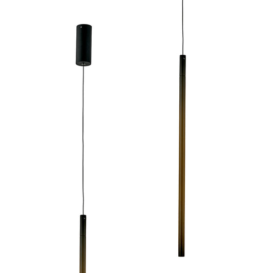 Torch Vertical Pendant, 11W LED, 3000K, 900lm, Sand Black, 3yrs Warranty by Mantra