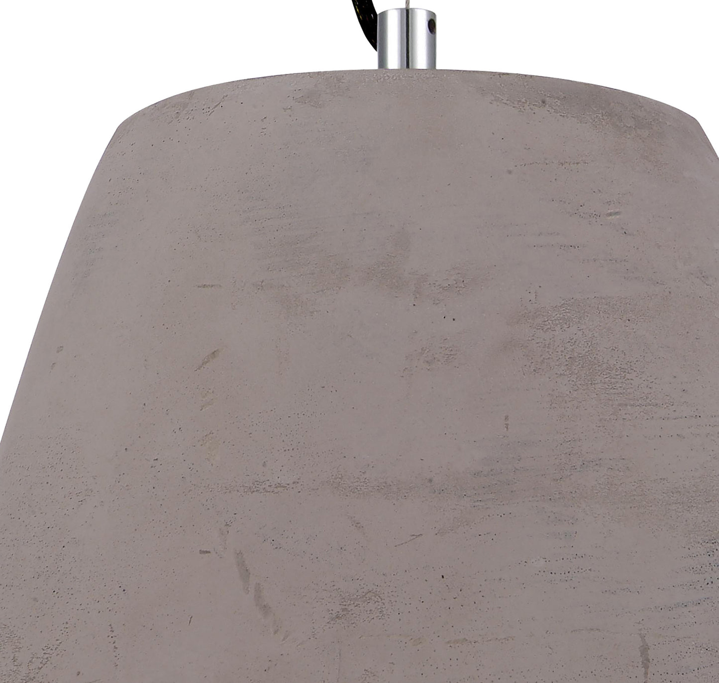 Triangle Pendant Small 1 Light E27, Cement/Polished Chrome by Mantra