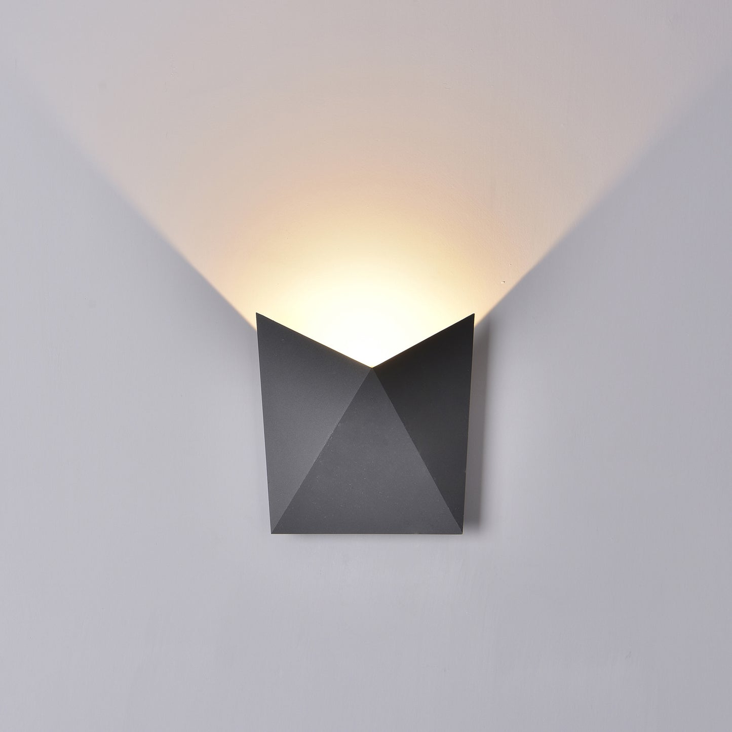 Triax Wall Lamp, 8W LED, 3000K, 750lm, IP54, Anthracite, 3yrs Warranty by Mantra