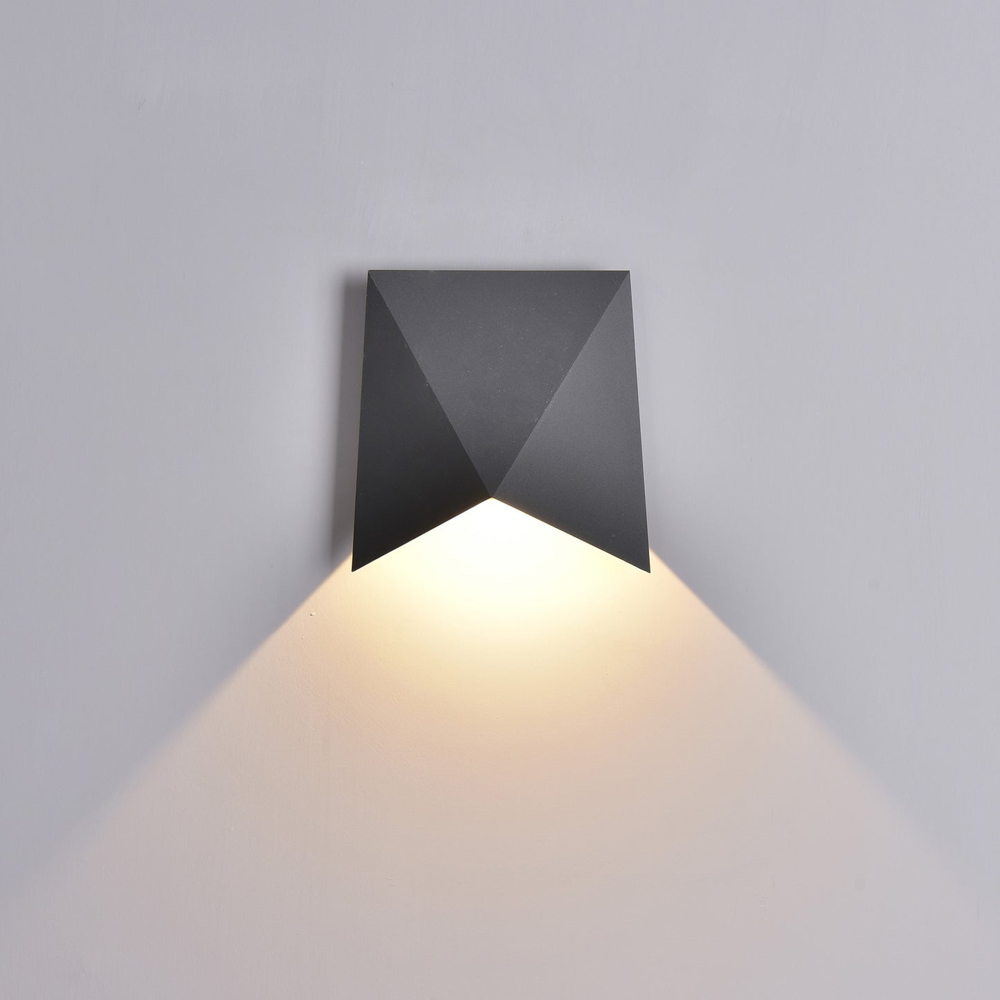 Triax Wall Lamp, 8W LED, 3000K, 750lm, IP54, Anthracite, 3yrs Warranty by Mantra