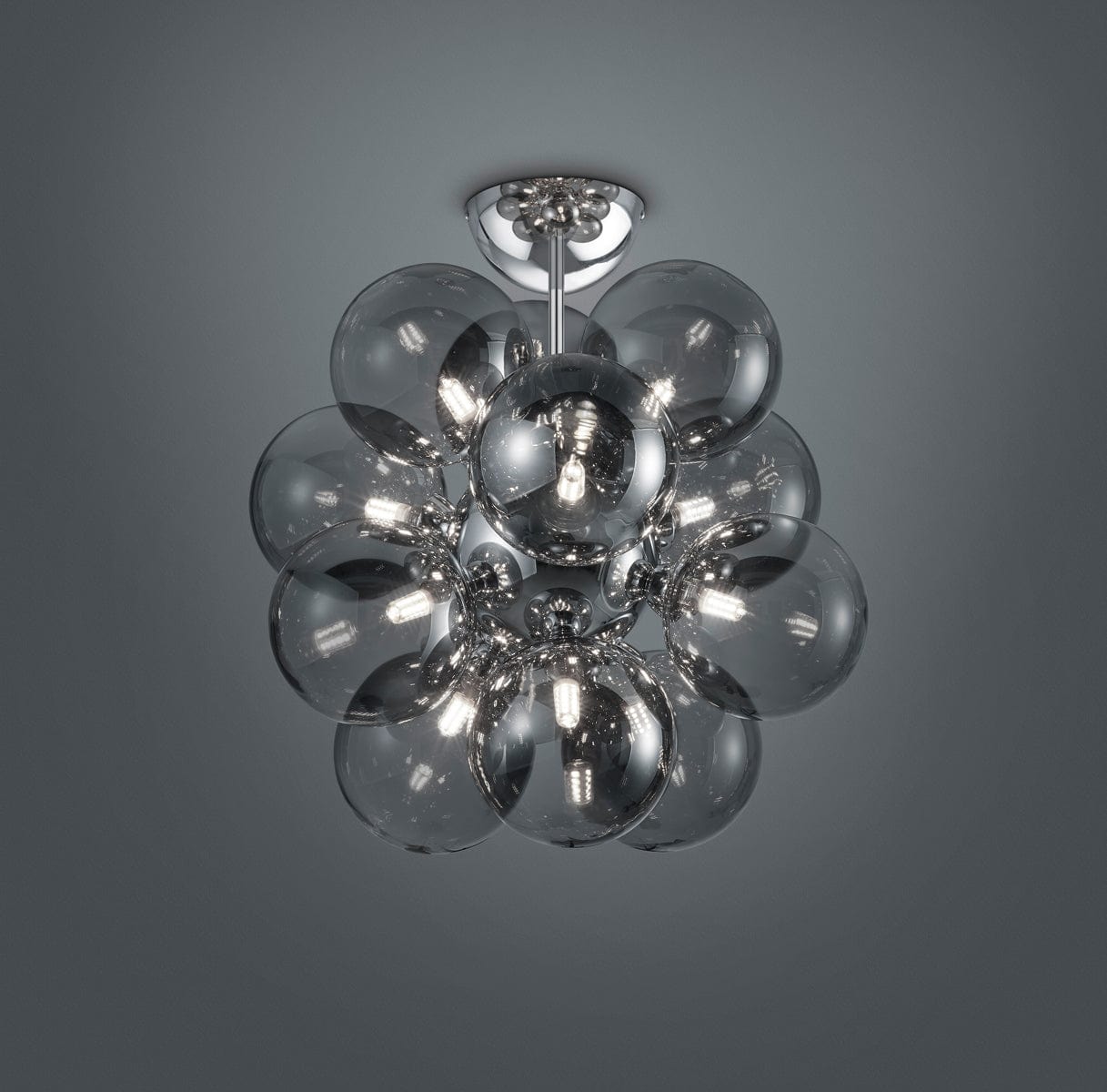 Trio Alicia  - Ceiling lamp - Smoke - Trio 607601206