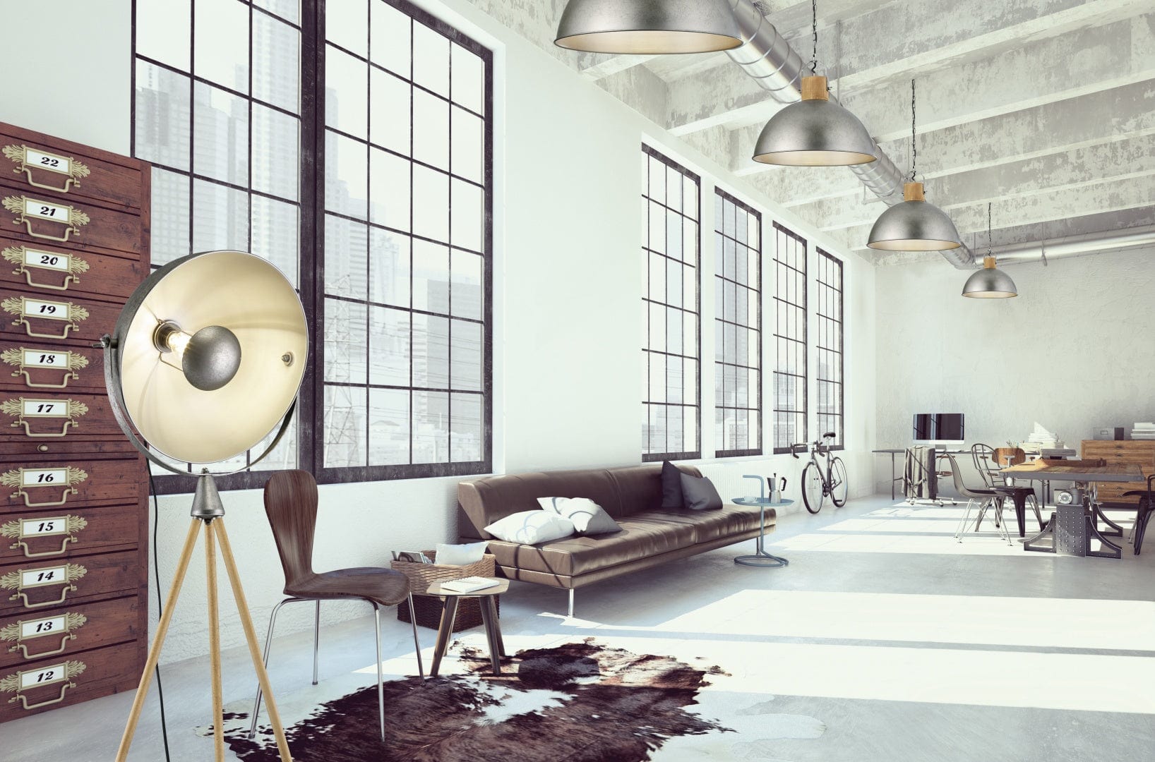 Trio Delhi  - Floor lamp - Nickel Antique - Trio 403400167