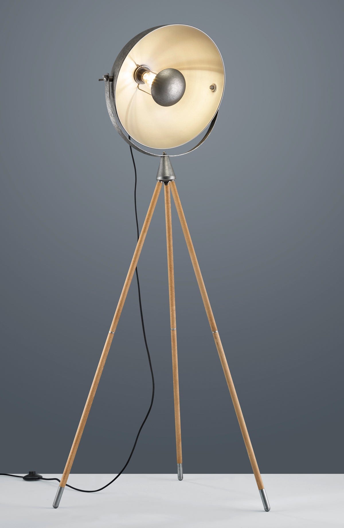 Trio Delhi  - Floor lamp - Nickel Antique - Trio 403400167