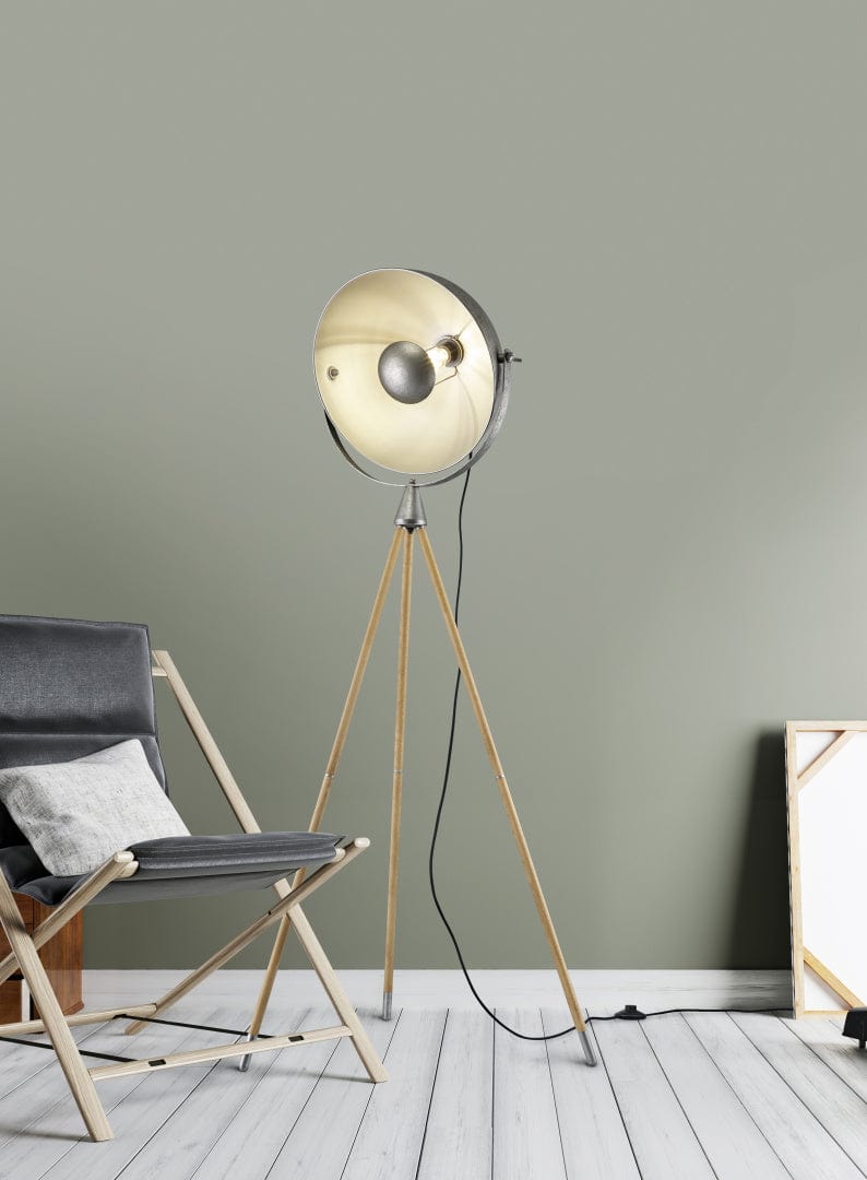 Trio Delhi  - Floor lamp - Nickel Antique - Trio 403400167