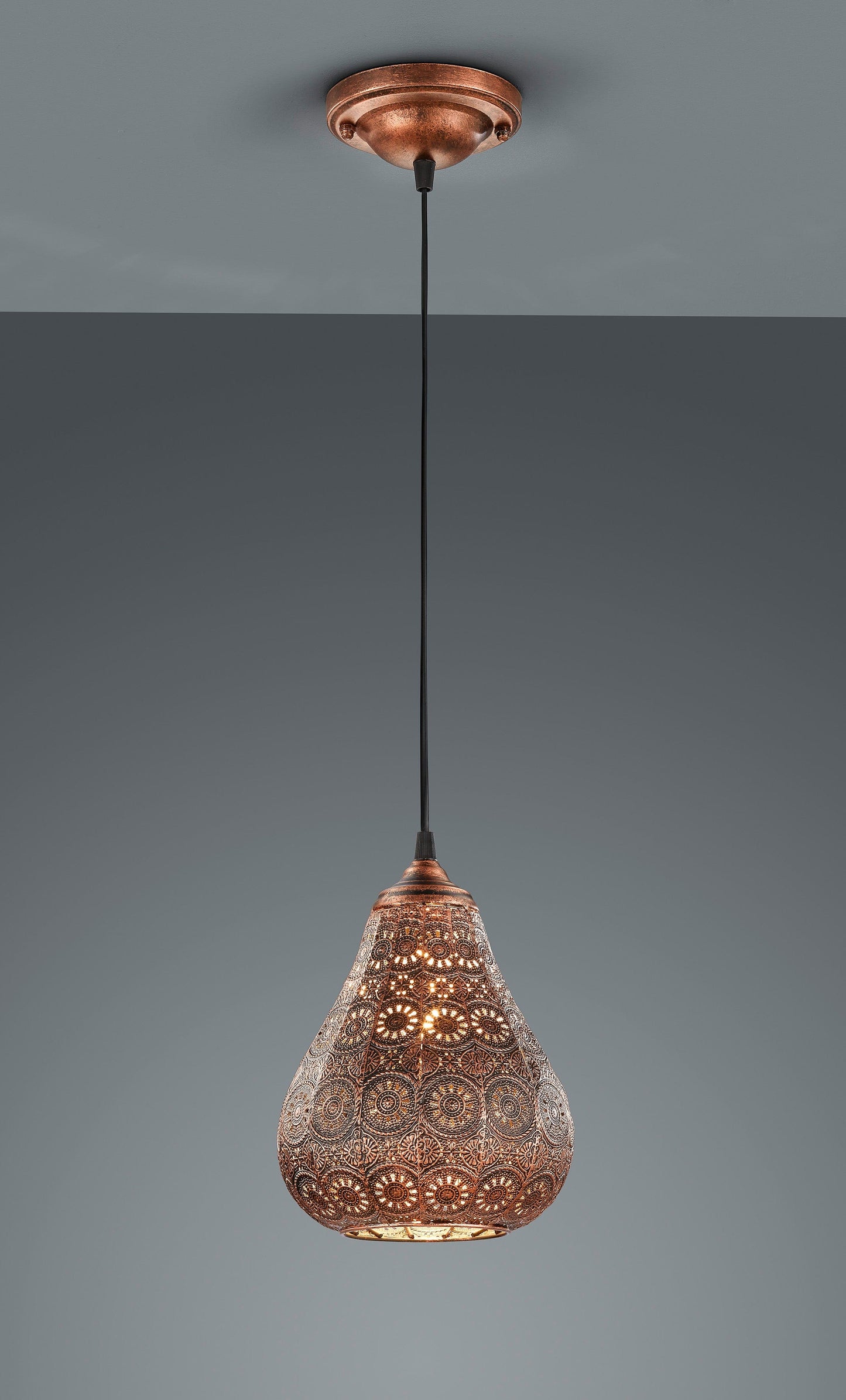 Trio Jasmin  - Pendant - Antique Copper - Trio 303700162