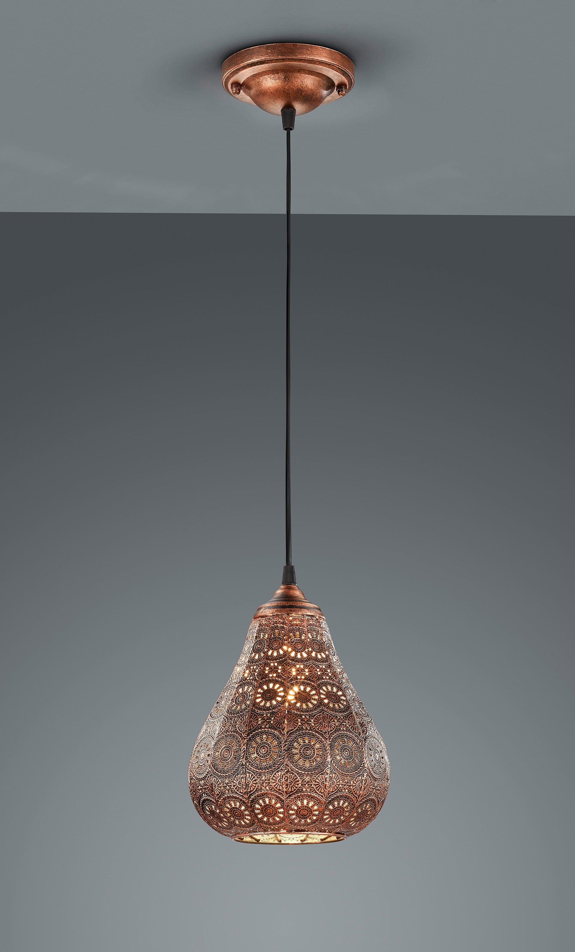 Trio Jasmin  - Pendant - Antique Copper - Trio 303700162