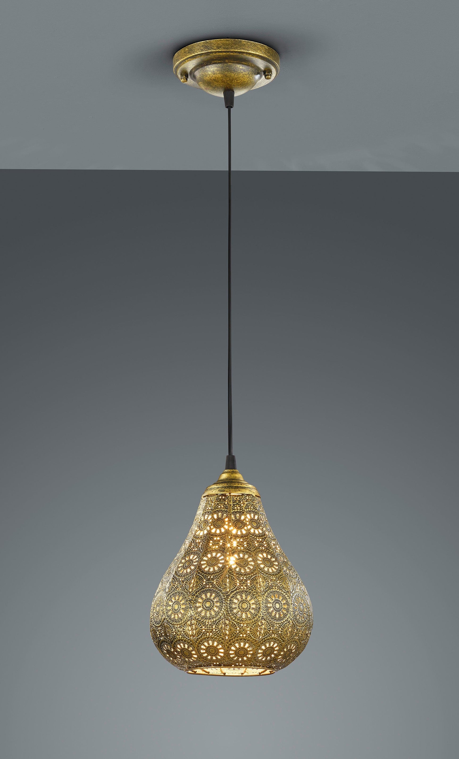 Trio Jasmin  - Pendant - Old Brass - Trio 303700104