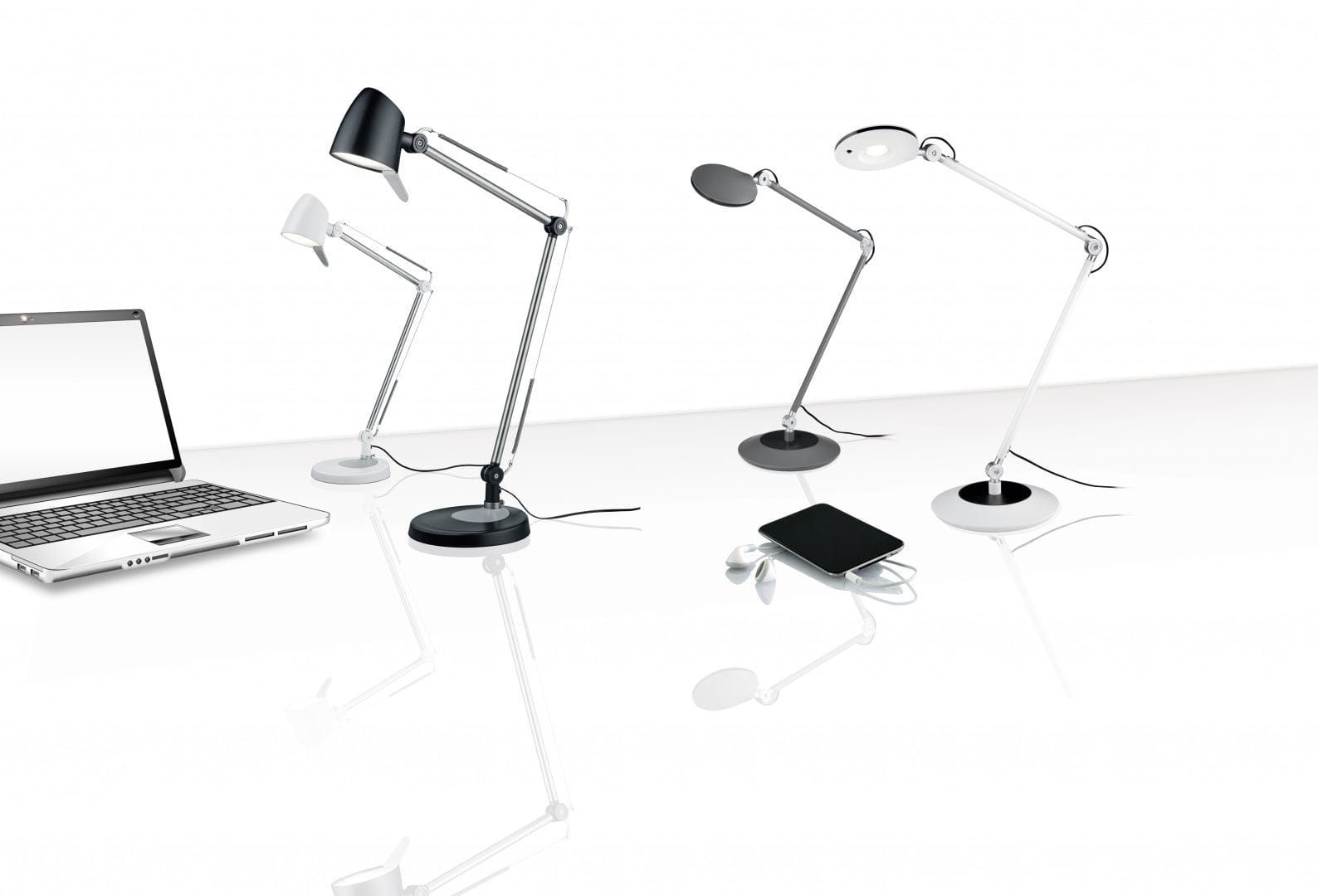 Trio Rado  - Table lamp - White Matt - Trio 527690131