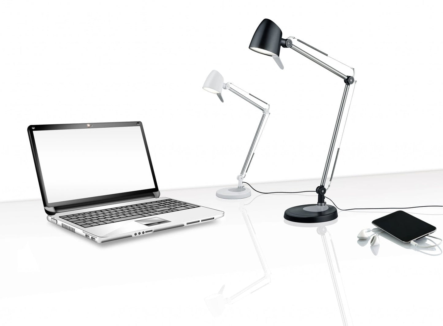 Trio Rado  - Table lamp - White Matt - Trio 527690131