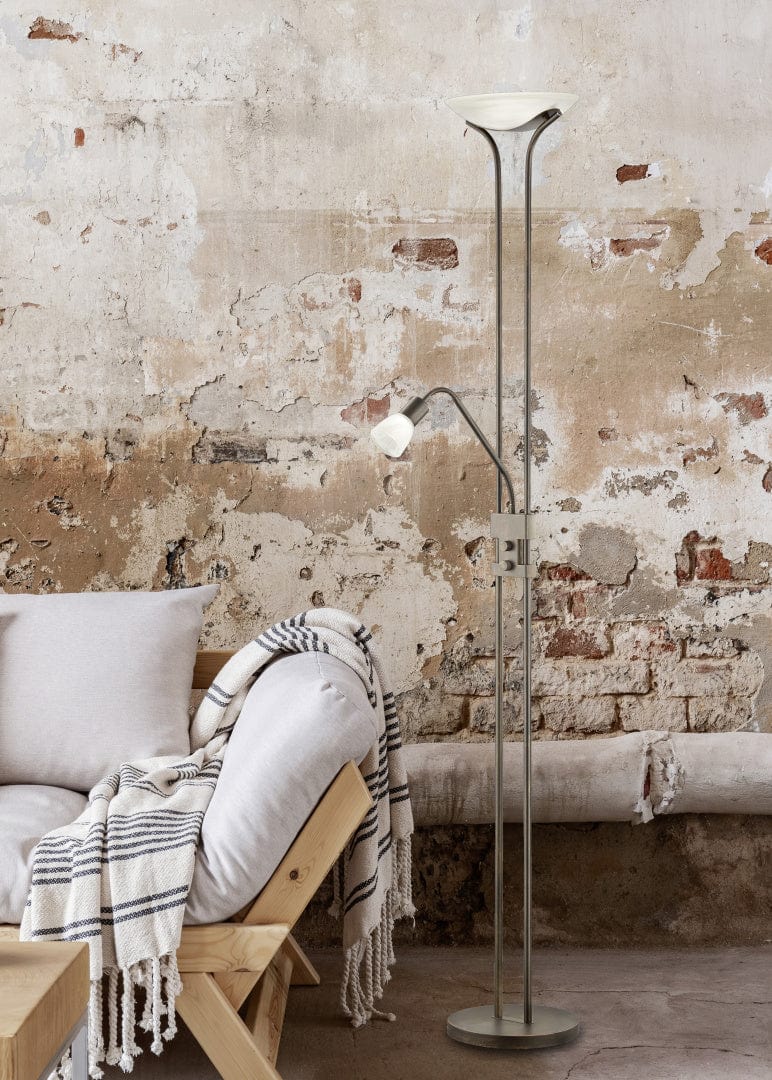 Trio Santo Ii  - Floor lamp - Alabaster Coloured - Trio 421910228