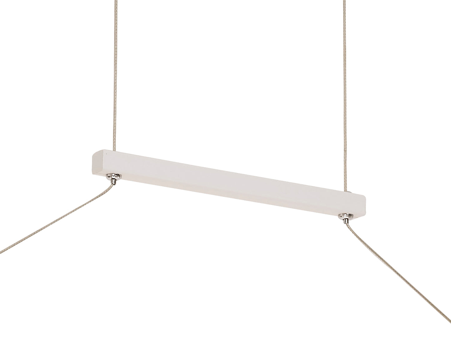 Tsunami 4 Light Linear Pendant , 48W LED, 3000K, 3600lm, Sand White, 3yrs Warranty by Mantra