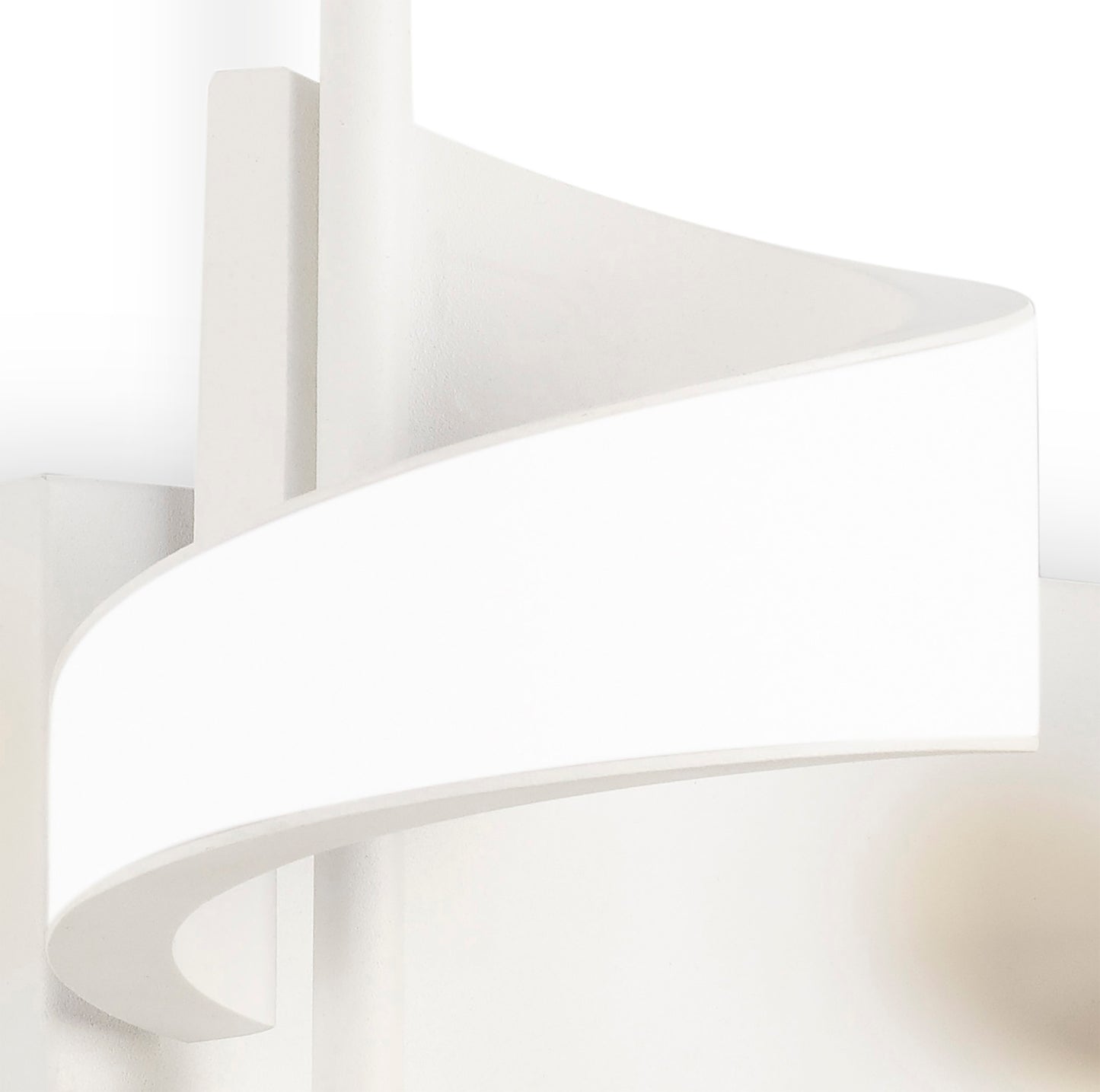 Tsunami 2 Light Spiral Wall Lamp, 24W LED, 3000K, 1800lm, Sand White, 3yrs Warranty by Mantra