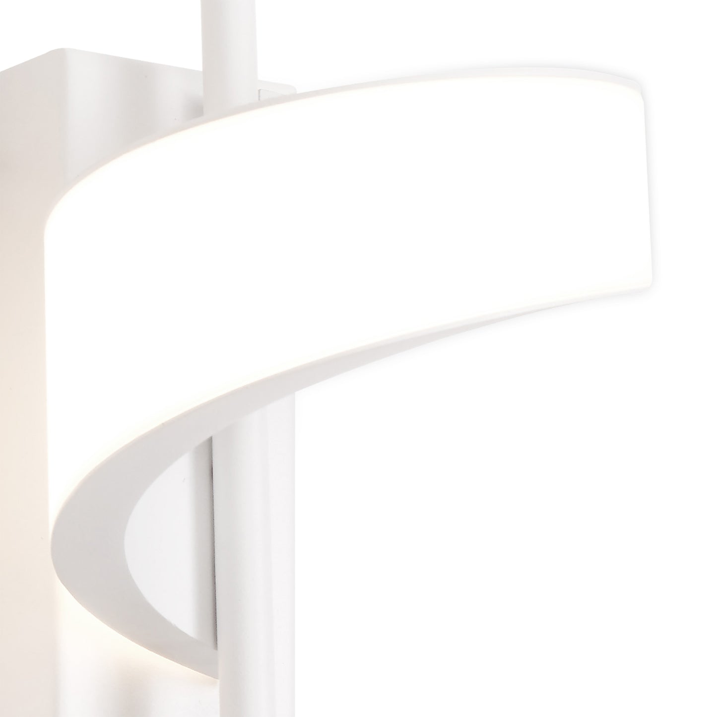 Tsunami 1 Light Spiral Wall Lamp, 12W LED, 3000K, 900lm, Sand White, 3yrs Warranty by Mantra