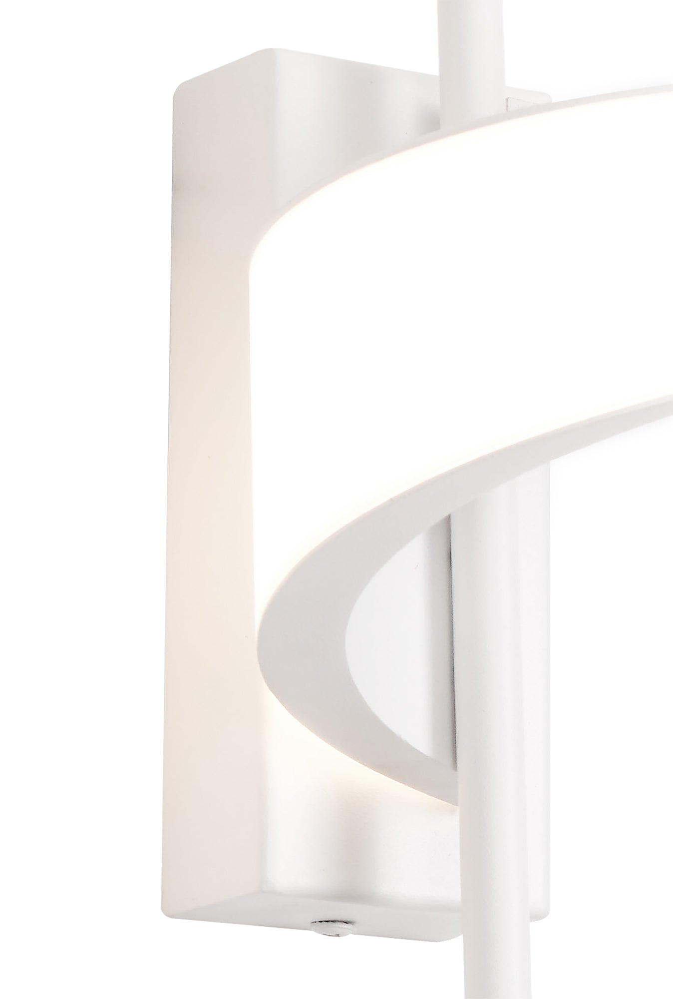 Tsunami 1 Light Spiral Wall Lamp, 12W LED, 3000K, 900lm, Sand White, 3yrs Warranty by Mantra