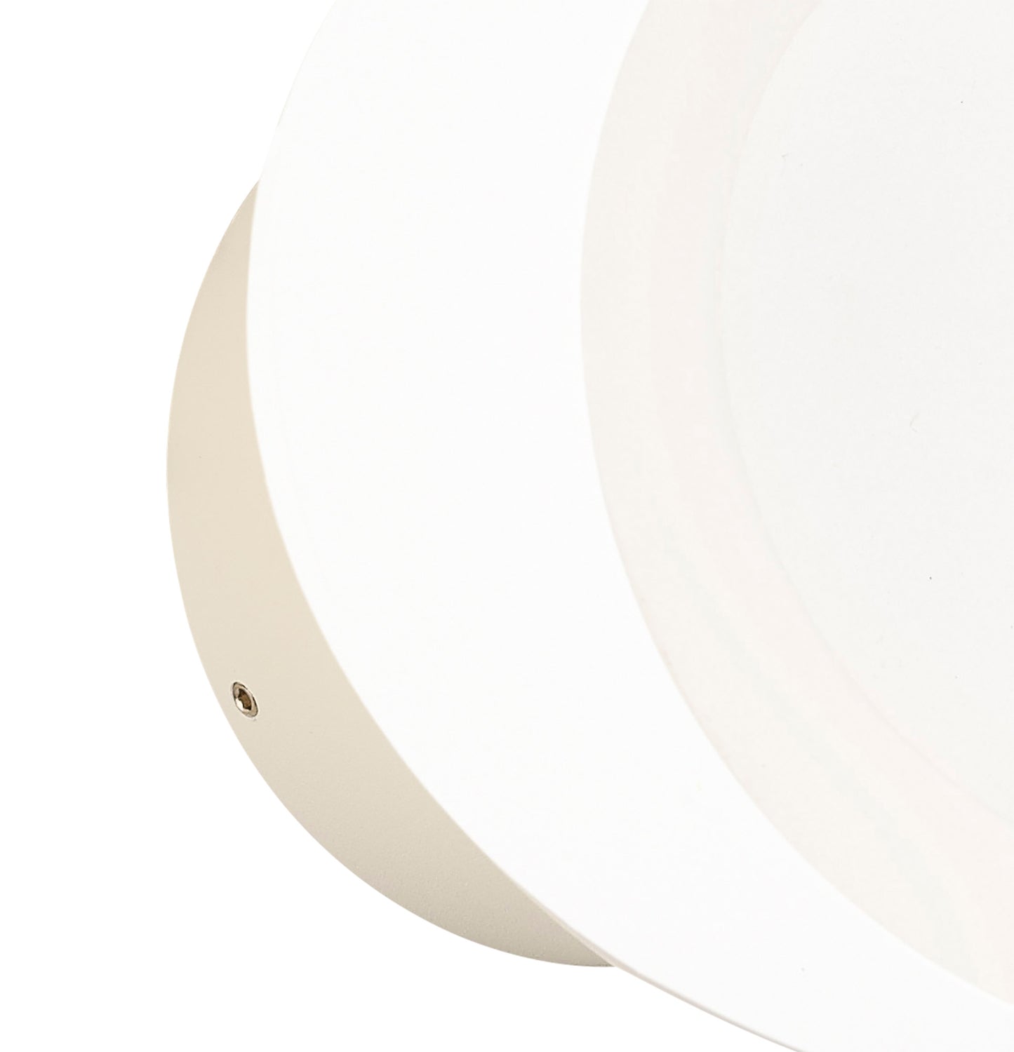 Tsunami 1 Light Round Wall Lamp, 12W LED, 3000K, 900lm, Sand White, 3yrs Warranty by Mantra