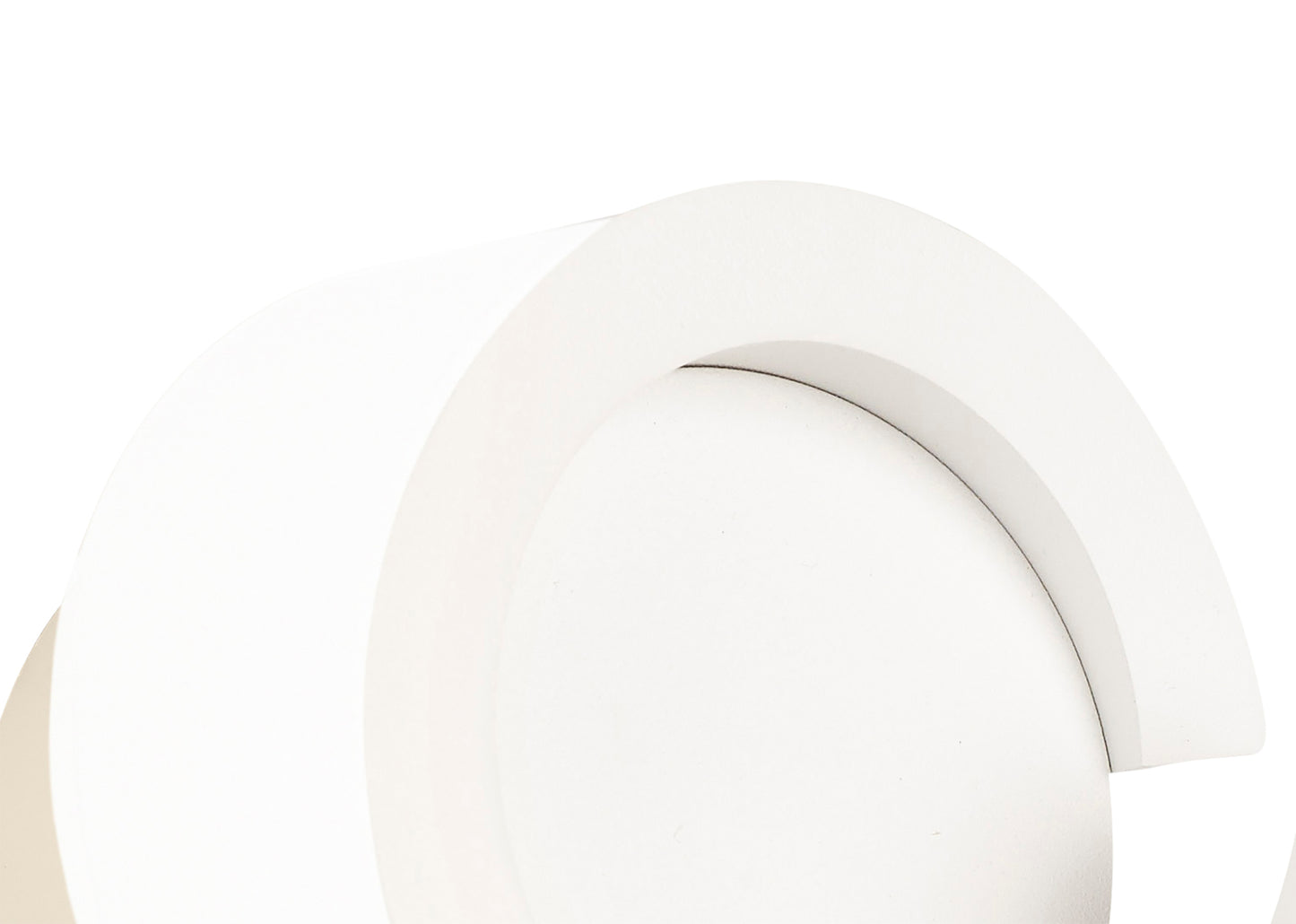 Tsunami 1 Light Round Wall Lamp, 12W LED, 3000K, 900lm, Sand White, 3yrs Warranty by Mantra